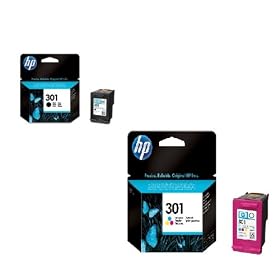 HP 301 - Cartouche d'impression - 1 x couleur CH562EE , 1 x Noir CC561EE . HP DESKJET 1050 2050 2050s