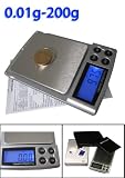 Digital Pocket Mini Jewelry Precision Scale 0.01g-200g, Ideal for Weighing Gold, Jewelry