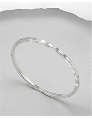 Bangle Bracelet In Sterling Silver