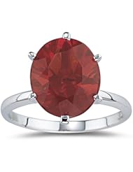 3.29 Cts of 12x10 mm AA Oval Fire Opal Solitaire Ring in 14K White Gold