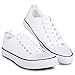 Twisted Womens Hunter Lo-Top Stylish Canvas Sneakers - White, Size 9