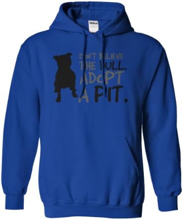 Sun Frog Shirts Adults Dont Believe The Bull Hoodie X-Large Royal Blue