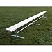 Office Products : 21' Park Bench Without Back, 2" X 10" Planks Portable, Aluminum