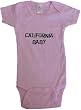 CALIFORNIA BABY / HURRY UP - State-series - White, Blue or Pink Onesie / Baby T-shirt