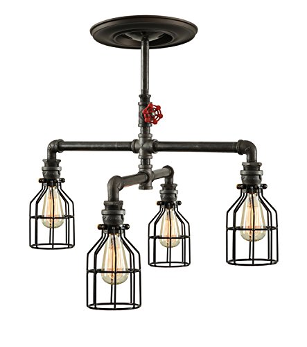 Four Arm Ceiling Light