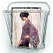 Magazine Rack Wall Mount (Chrome) (12.4"H x 12.9"W x 4"D)