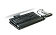 3M Easy Adjust Sit/Stand Keyboard Tray with Adjustable Platform, 23 Inch Track, Antimicrobial Gel Wrist Rests (AKT180LE)
