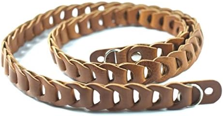 Unique Design Camera Tan Leather Strap, Handmade Genuine Leather Camera Neck Strap.