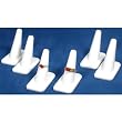 6White Rubber Ring Finger Jewelry Holder Showcase Display Stands