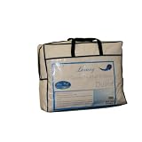 Homescapes - Luxury White Goose Feather & Down Duvet - 13.5 Tog Single Size - 100% Cotton Anti Dust Mite & Down Proof Fabric - Anti allergen - Box Baffle Construction - Washable at Home range