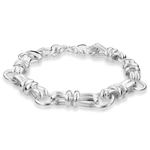 Sterling Silver Double Knot Bracelet 8