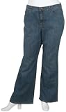  : Jeanstar Women's Plus Elle Bootcut Jean, Dirty Antique, 18W Short