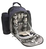 4 Person Picnic Pack in Navy Blue Outdoor Living