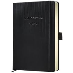 Sigel C1120 Wochennotiz-Kalender CONCEPTUM 2012, Hardcover, schwarz, A5, 2 Seiten = links Woche/rechts Notizseite, 1 St�ck