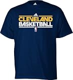 NBA Cleveland Cavaliers Practice Short Sleeve Tee (Navy, Large)