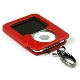 Case-Mate IPN3GDC-R iPod Nano 3G Cover with Dangle Clip - Sienna Red