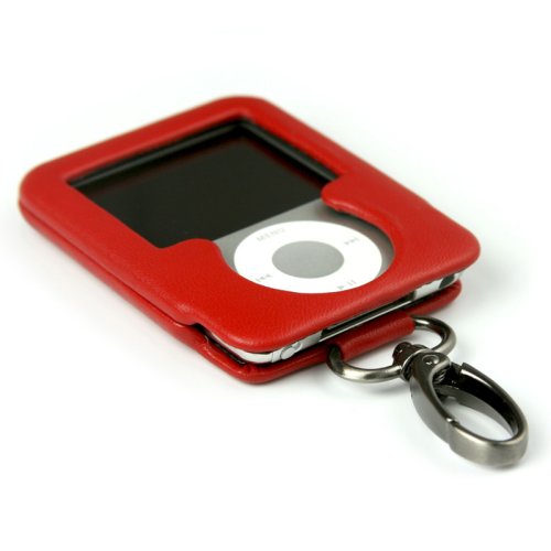 Case-Mate IPN3GDC-R iPod Nano 3G Cover with Dangle Clip - Sienna Red