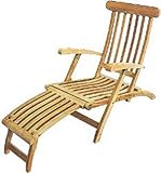 Sonnenliege Deckchair ECHT TEAK MASSIV. Ein Klassiker!