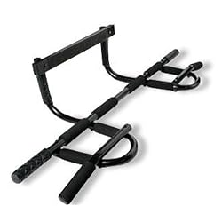 Maximum Fitness Gear All-In-One Doorway Chin-Up Bar with Bonus Top 20 Exercises To Six Pack Abs Guide