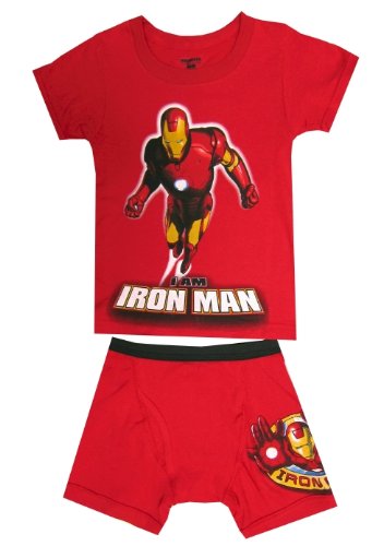 Marvel Comics – Iron Man Red Boxer Brief Set for boys – 8