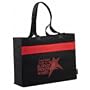 100% Recycled PET Band Shopper Tote, Black