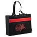 100% Recycled PET Band Shopper Tote, Black