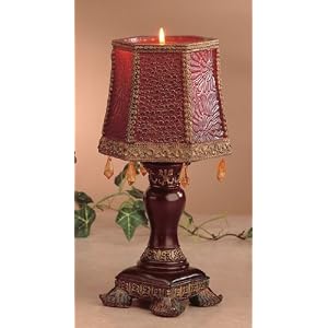 Wholesale Candes- CANDLE LAMP, MOROCCAN STYLE W BEADS 9 Tall (12-PIECE CASE PACK) by Mangomoonwholesale