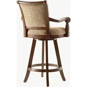 Powell Tuscan Dark Mahogany Pub Bar Stool 