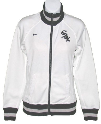 Womens Chicago White Sox White Cooperstown Track Jacket - XS