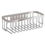 InterDesign Easy Lock Pro Rectangular Basket, Brushed Stainless Steel
