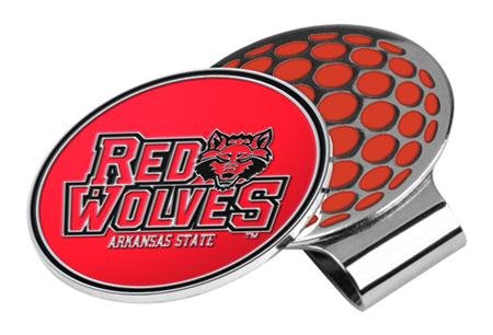 Arkansas State Red Wolves Asu Ncaa Hat Golf Clip With Ball Marker