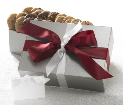 Burgundy Elegance 28 Count Gourment Cookie Gift by Cornerstone Cookie Gifts 
