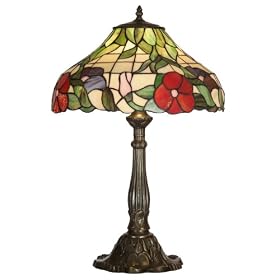 Peonies Tiffany Table Lamp