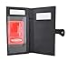 Genuine Leather PLAIN Checkbook Cover Black with Snap Closure NEW!!! (Black)