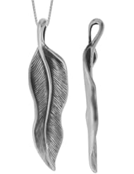 Boma Sterling Silver Leaf Necklace, 30 inches