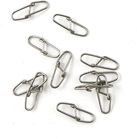 70 Pcs Fishing Swivel Sea Terminal Tackle Clip Connector Solid Coastlock Bulk Lots 08792 Double Snaps Test 35kg Cross Lock