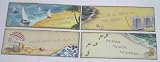 Set of 4 Metal Beach Sayings Signs