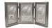 Lawrence Frames 5 x 7 Triple Hinged Picture Frame Pewter Bead