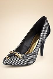 Pointed Toe High Heel Chain Court Shoes with Insolia®
