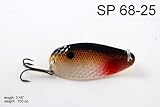 New Akuna 2.45" Brown Shad Hammered Spoon Fishing Lure for Bass Salmon Trout Muskie