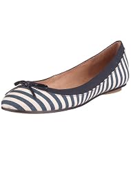 Buffalo Girl 112052 207-3562 STRIP FABRIC BLUE 50, Damen Ballerinas