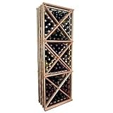 Designer Wine Rack Kit - Open Diamond Cube (Redwood Natural