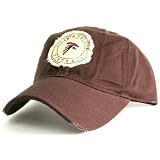 Urban Boundaries - Atlanta Falcons Tattered Patch Slouch Fit Baseball Hat - Washed Chocolate Brown