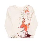 Please Mum Jersey Screen Girls Tee With Gathers