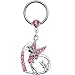 14 Gauge Pink Gem Fairy Heart Dangle Captive Ring