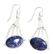 Lapis lazuli earrings, 'Inca Comets' Lapis lazuli earrings, 'Inca Comets'