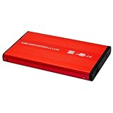 250GB 2.5" Red USB External Hard Drive 7200RPM