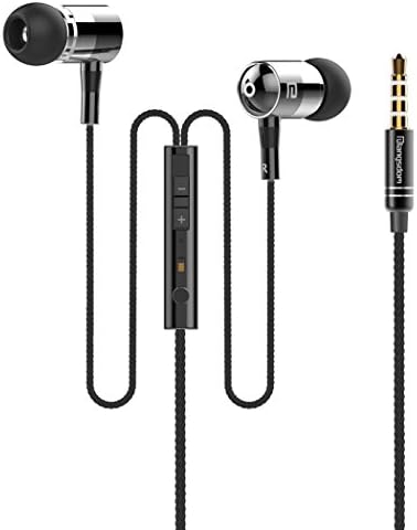 Dastone Universal Earbuds Metal In-ear Noise-isolating Headphones Earbuds with Remote &amp; Mic &amp; Volume Control for Smartphones Tablets Laptops Earphone Andriod Iphone (Black)