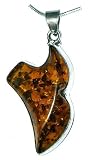 Womens Pendant Necklace In Sterling Silver 3 inches - Gift for Mom (pndt574)