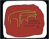 Mouse Pad with letters, giraffes, petroglyph